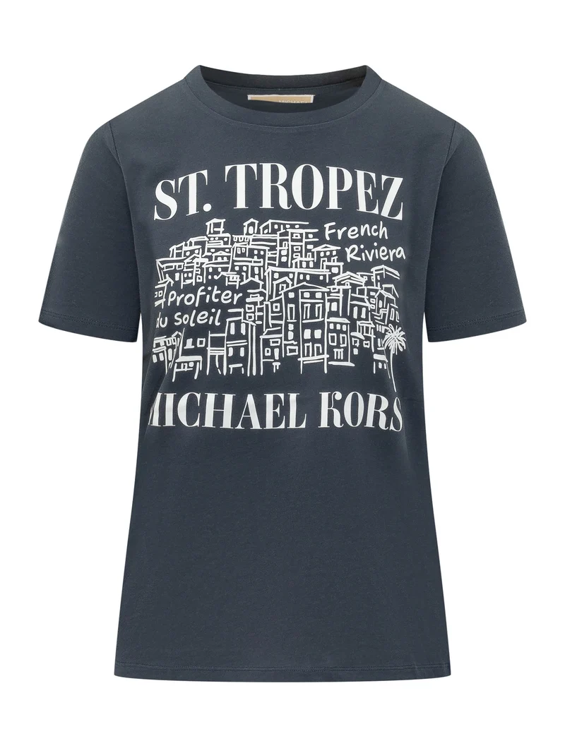 T-Shirt Provence con Stampa Grafica