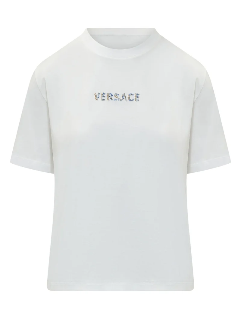 T-shirt con Logo Decorativo