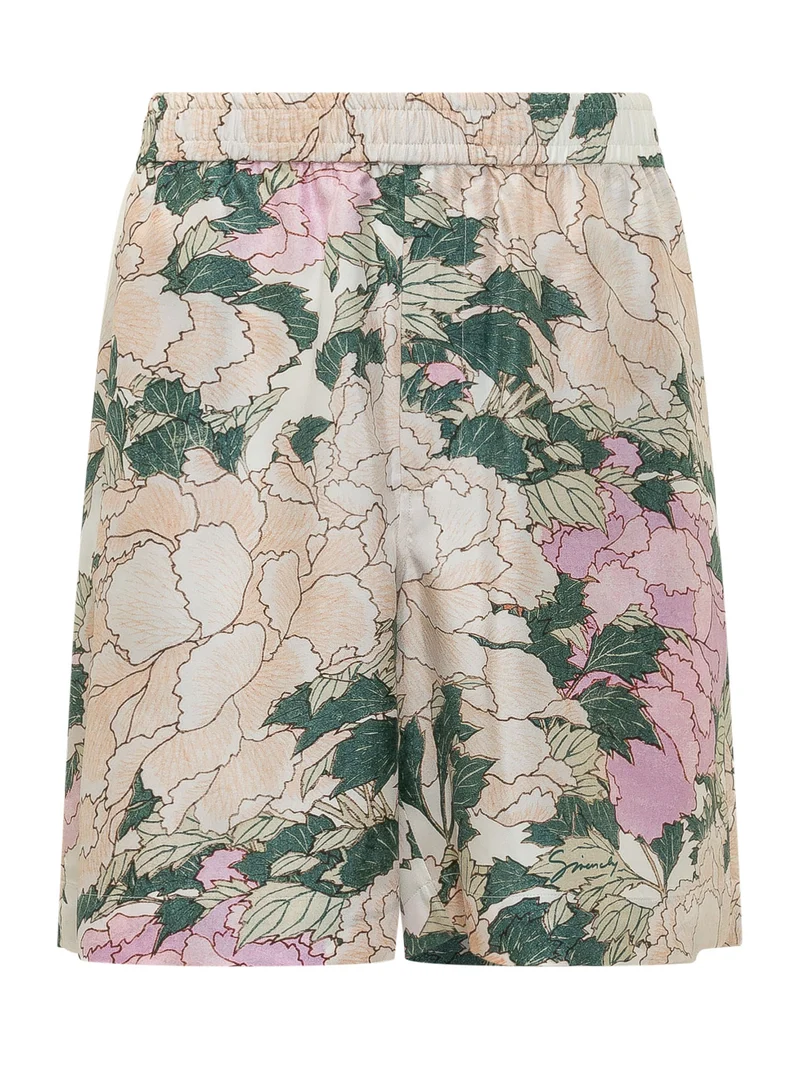 Shorts con Stampa Floreale