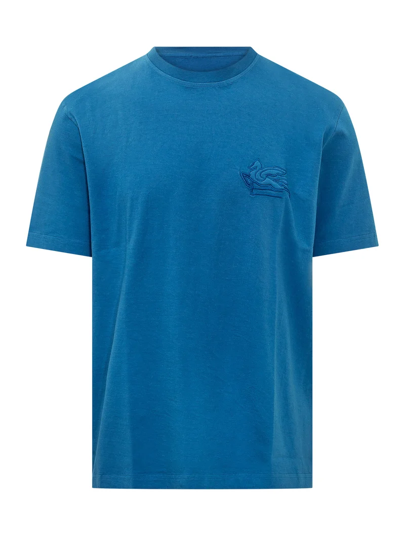 T-shirt Roma con Logo Ricamato