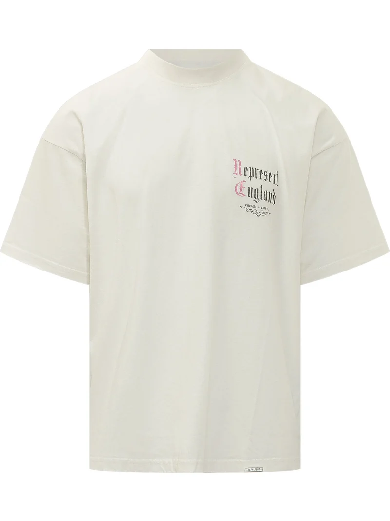 T-shirt Private Members con Grafica Frontale