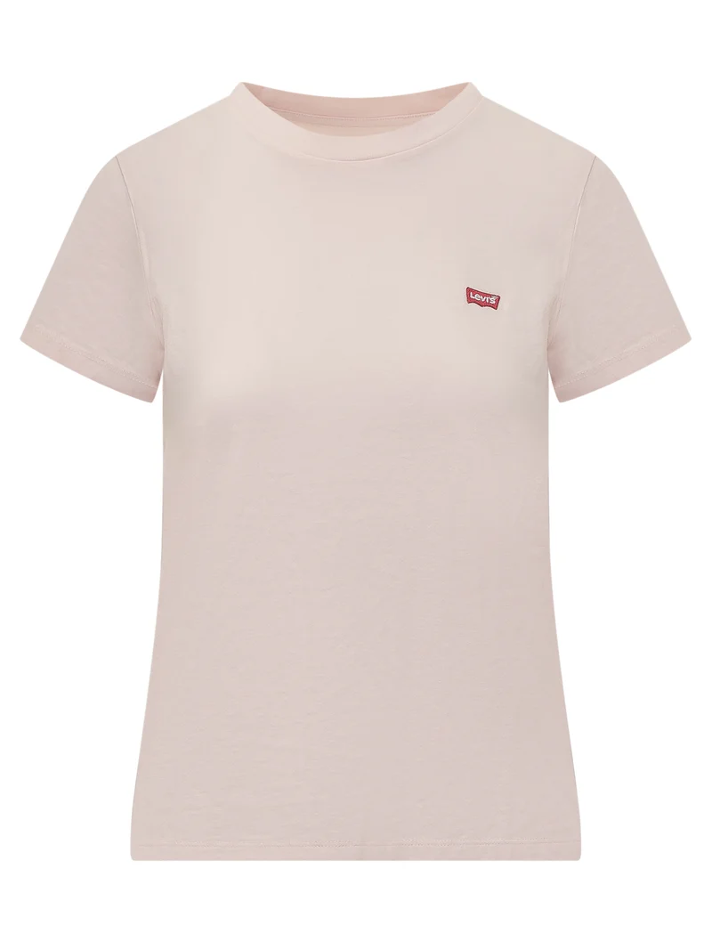 T-shirt Basic con Patch Ricamata