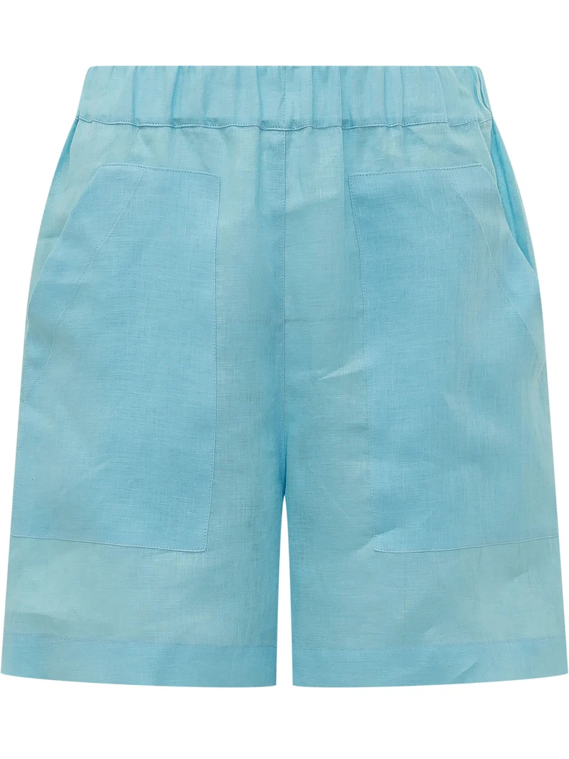 Shorts con Vita Elasticizzata e Tasche