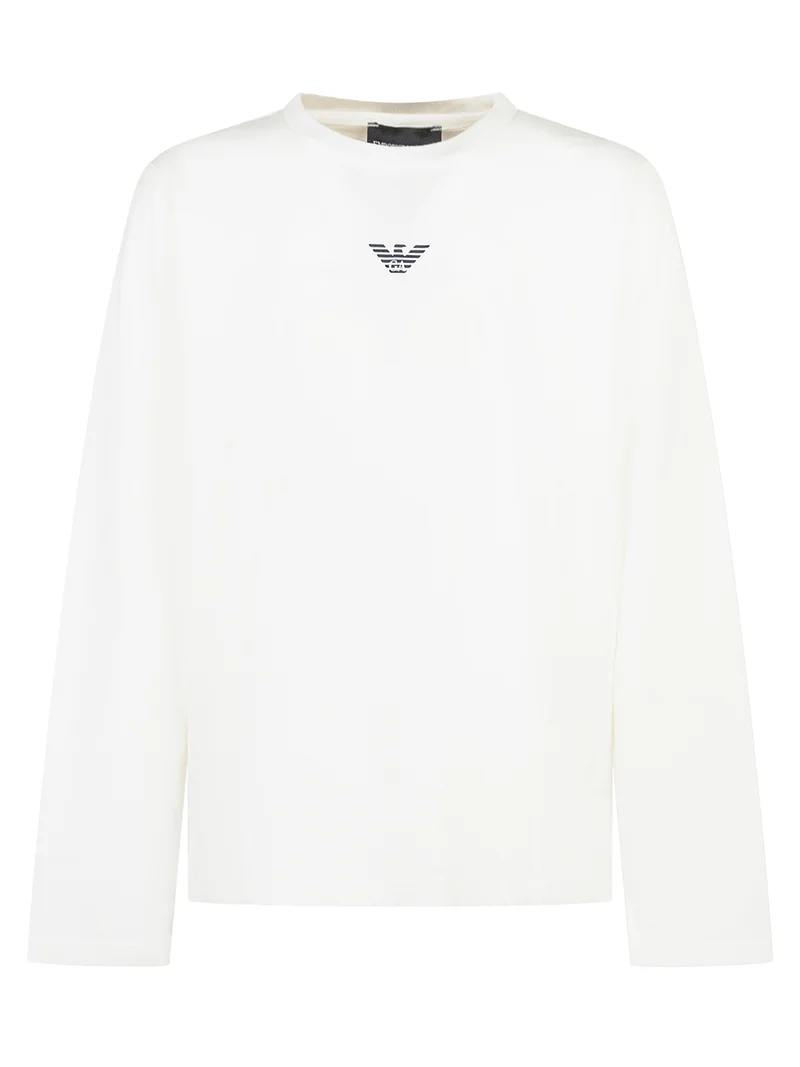 Emporio Armani Maglia Bianca da Bambino con Logo