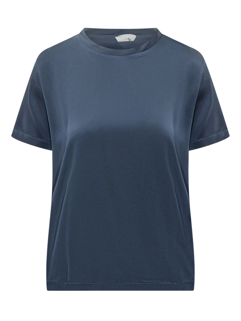 T-shirt in Raso con Girocollo
