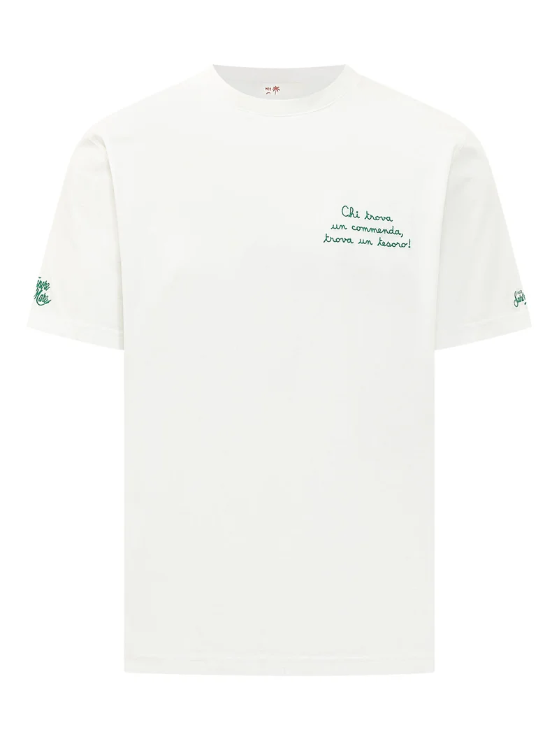 T-shirt con Ricamo Frontale