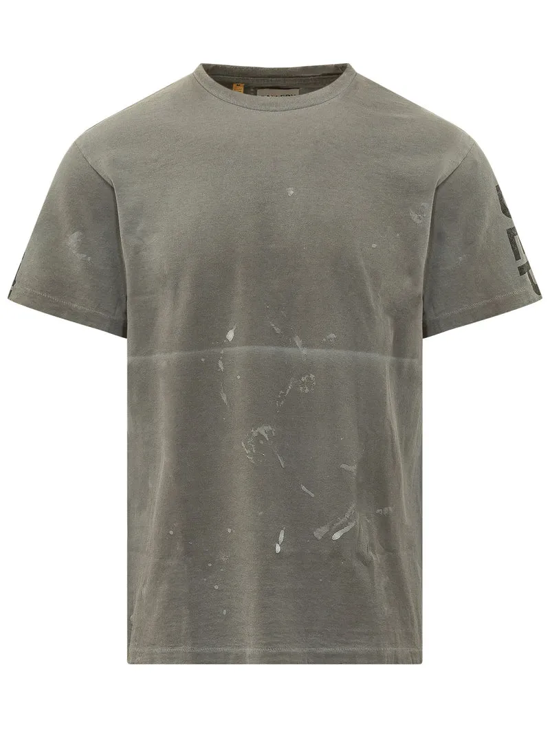 T-shirt con Effetto Paint
