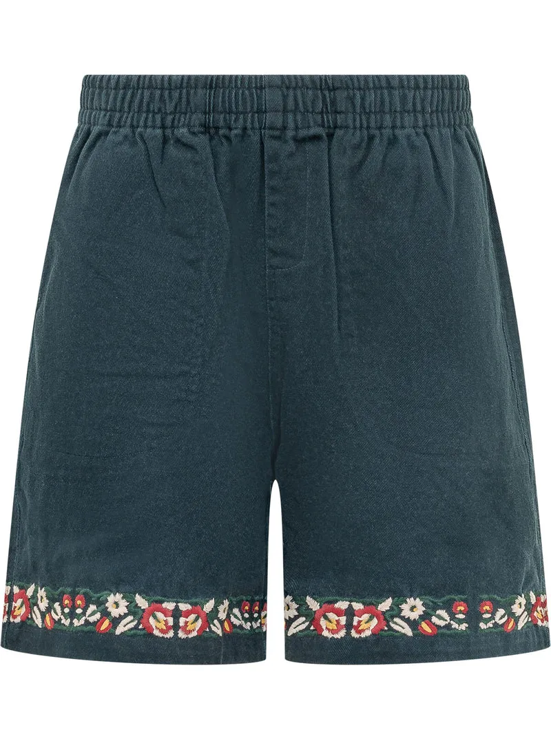 Bermuda con Ricami Floreali