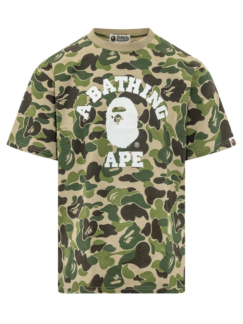 T-shirt ABC Camo con Stampa Logo