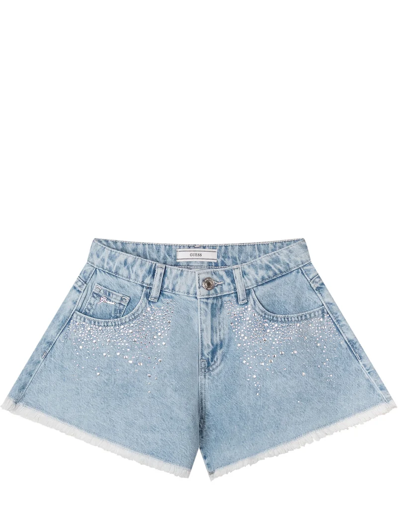 Shorts Denim con Applicazioni