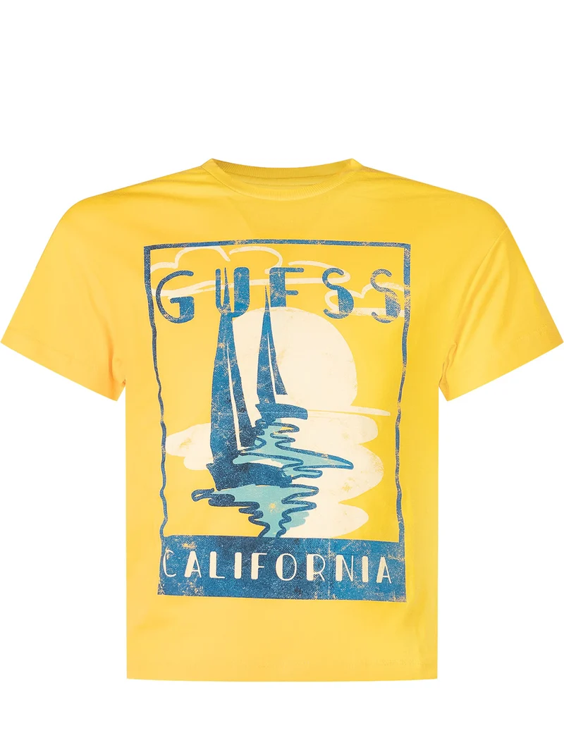 T-shirt con Stampa Grafica e Scritta