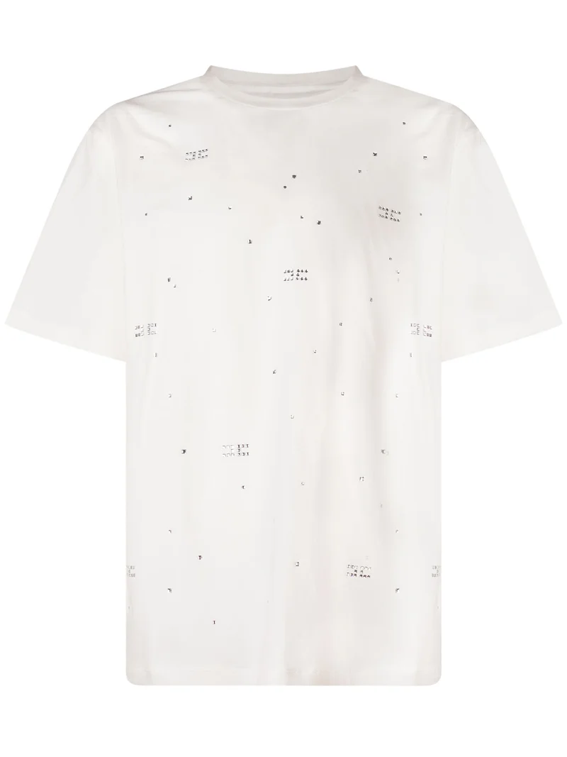 T-shirt con Applicazioni Sparse