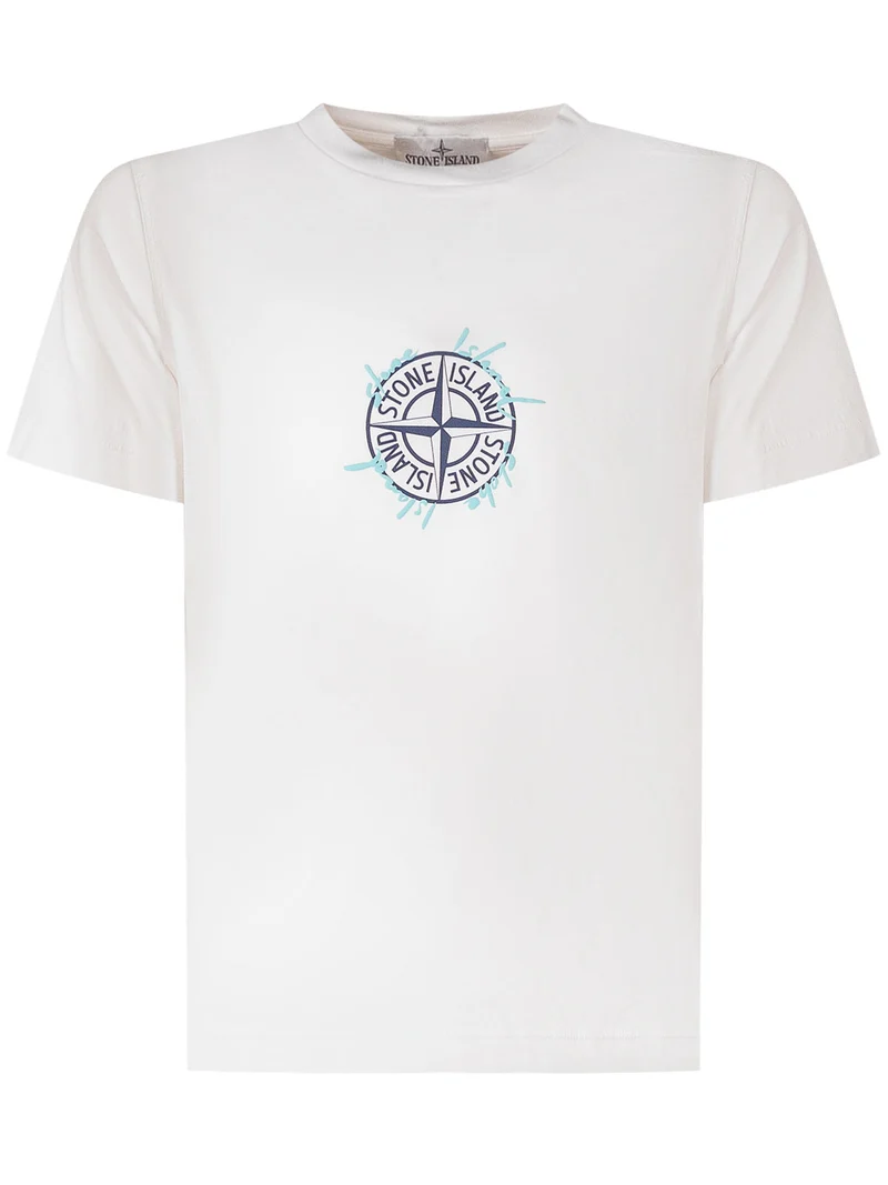 T-shirt con Tasca e Logo