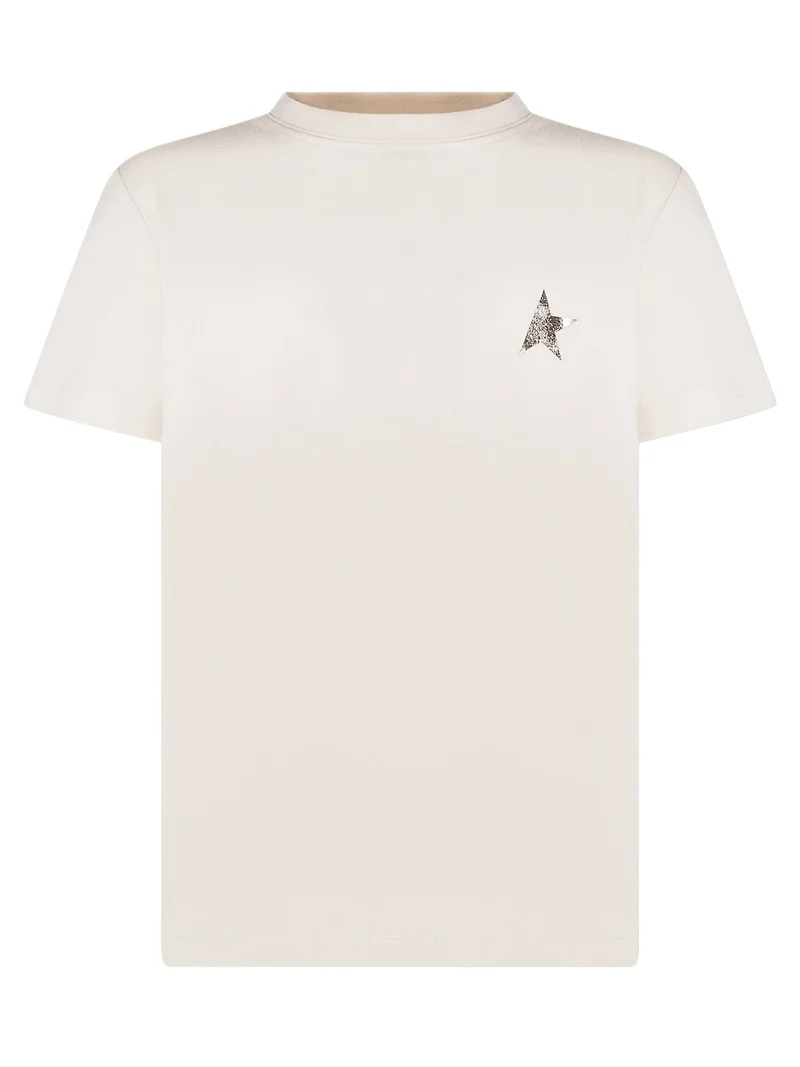 T-shirt con Stella Applicata