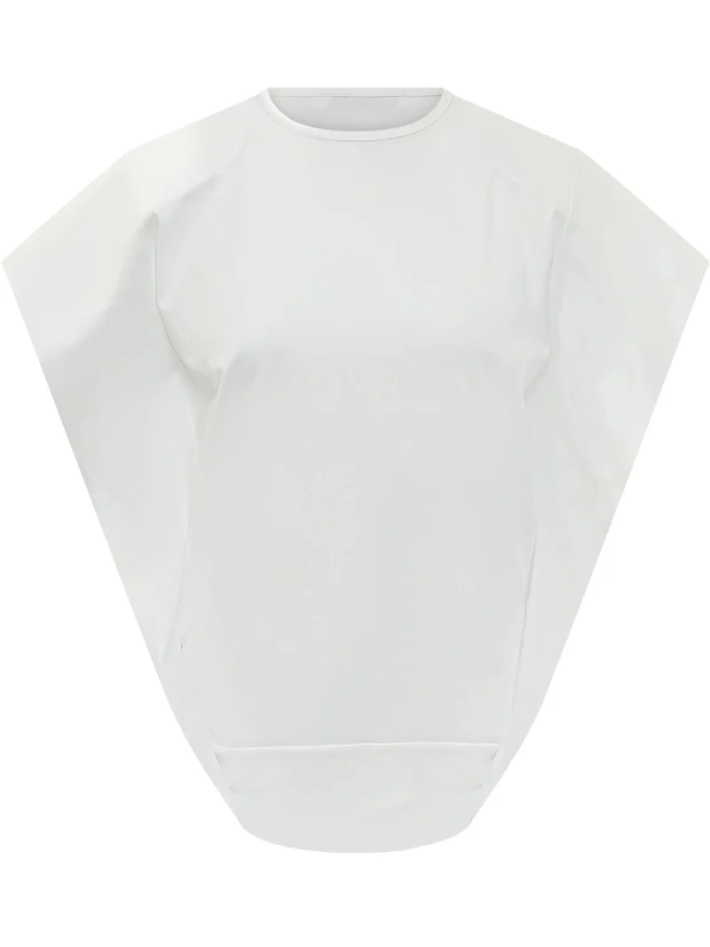 T-shirt Smanicata Con Girocollo