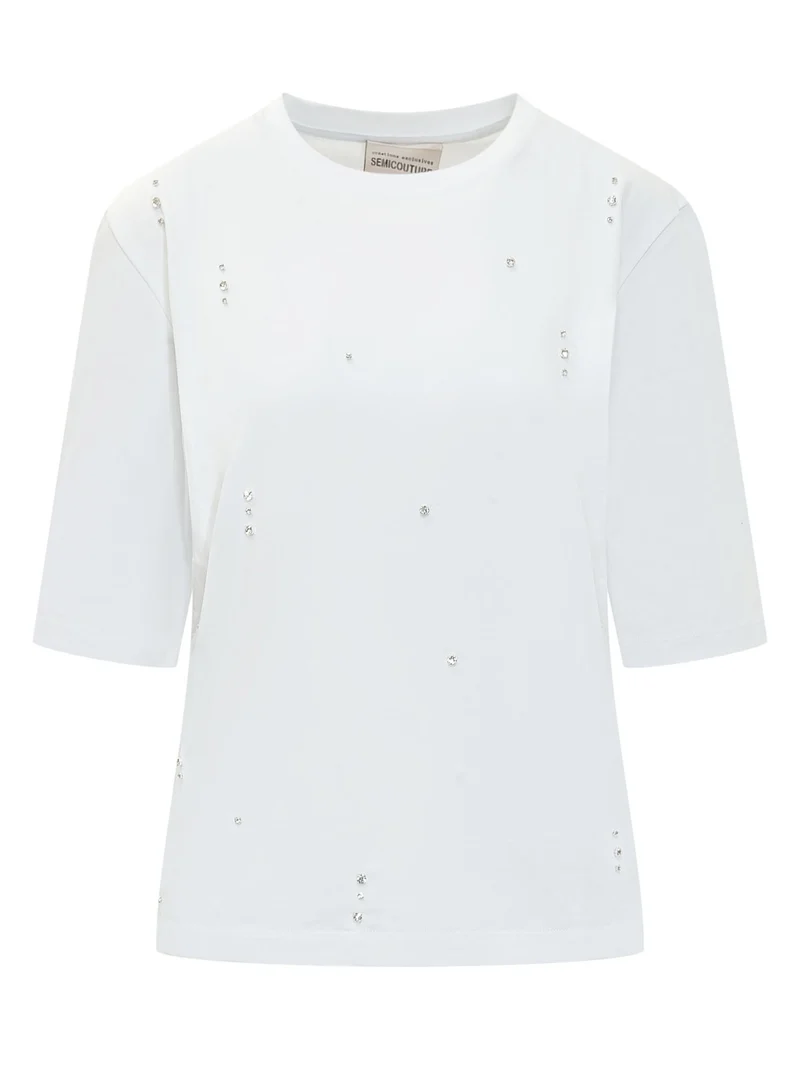 Cristina T-shirt con Applicazioni