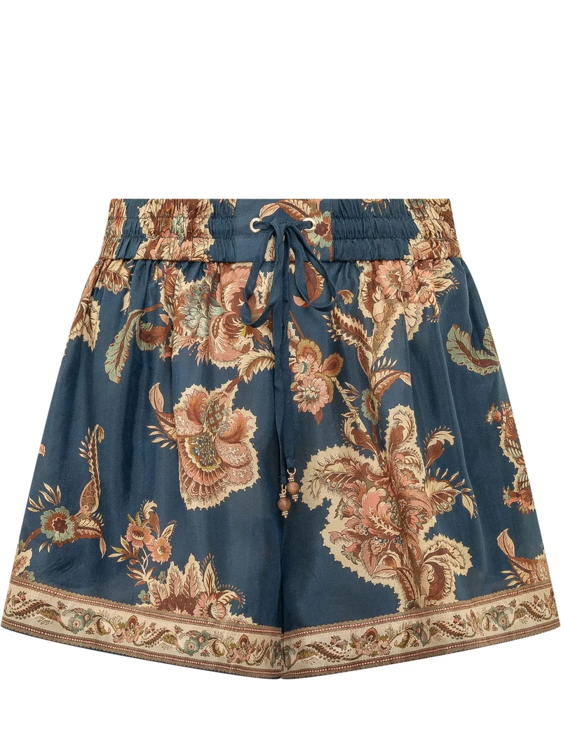 Aster Short Relaxed con Stampa Floreale