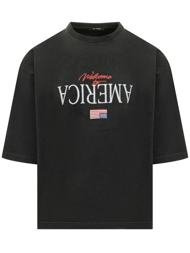 T-shirt con Stampa Frontale
