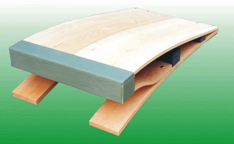 Pedana elastica doppia articolazione piano in legno cm. 120x60 Art. 1588