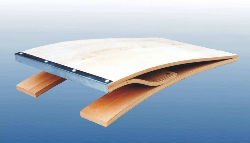 Pedana elastica tipo Reuther piano battuta in legno 120x60 cm. Art. 1580