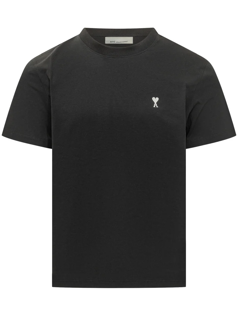 T-shirt Girocollo con Piccolo Emblema
