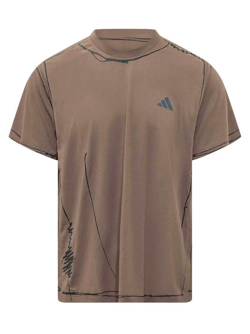 T-shirt con Stampa Grafica e Logo