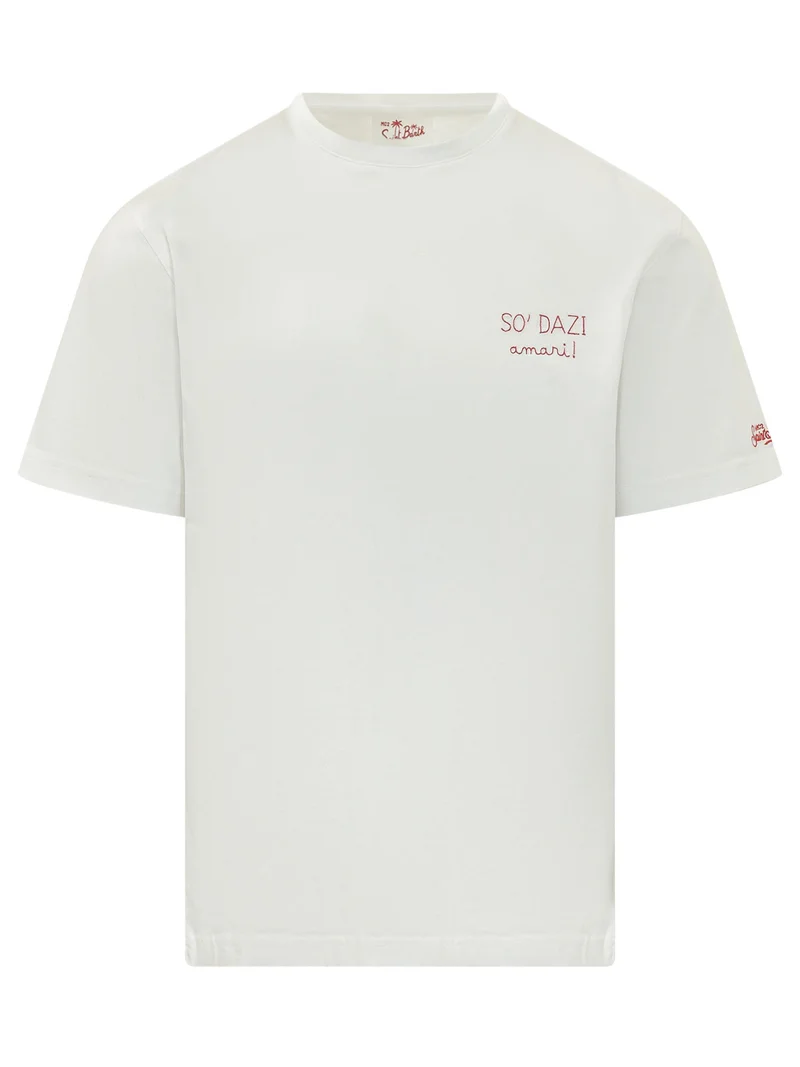 T-shirt con Stampa Lettering
