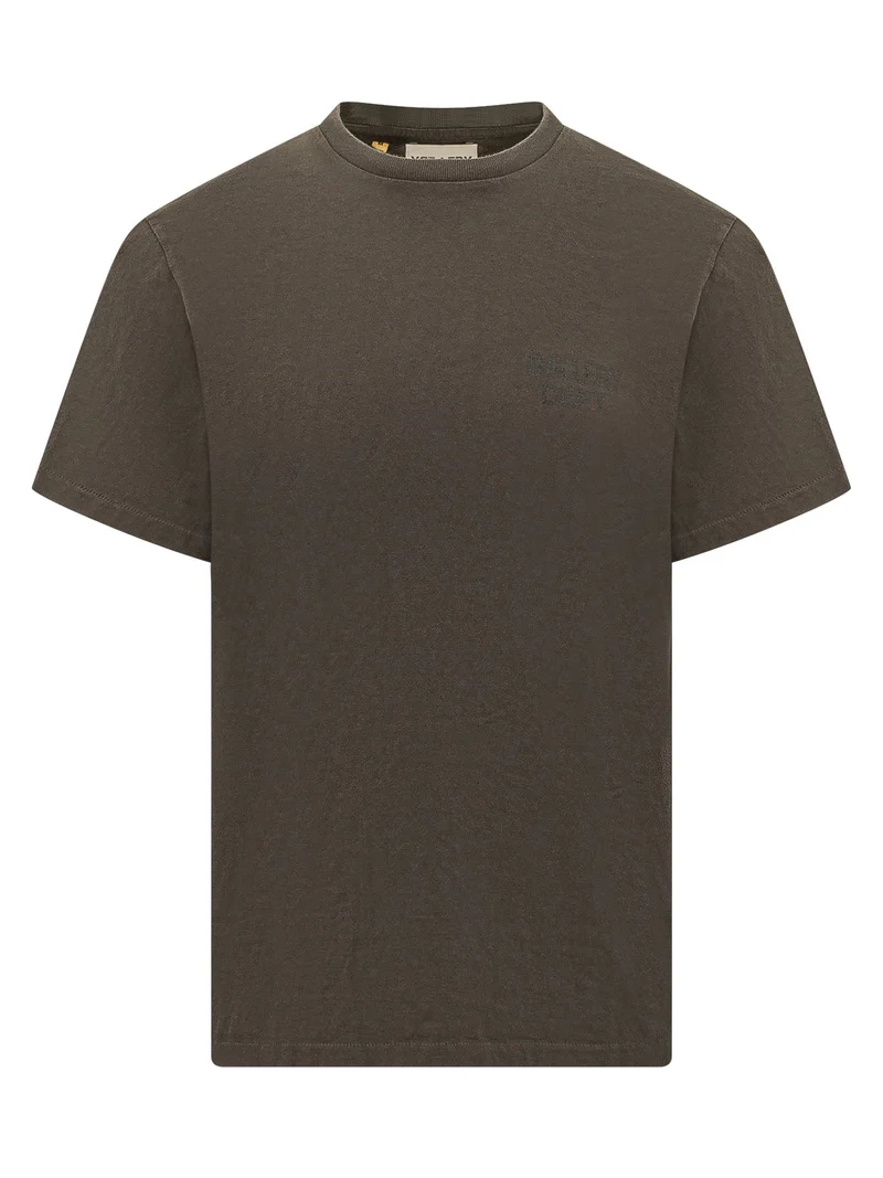 T-shirt con Girocollo e Stampa sul Petto