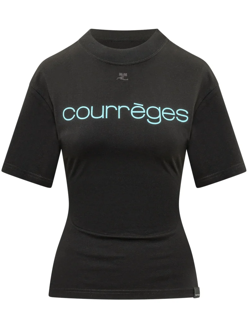 T-shirt con Stampa e Linea Aderente