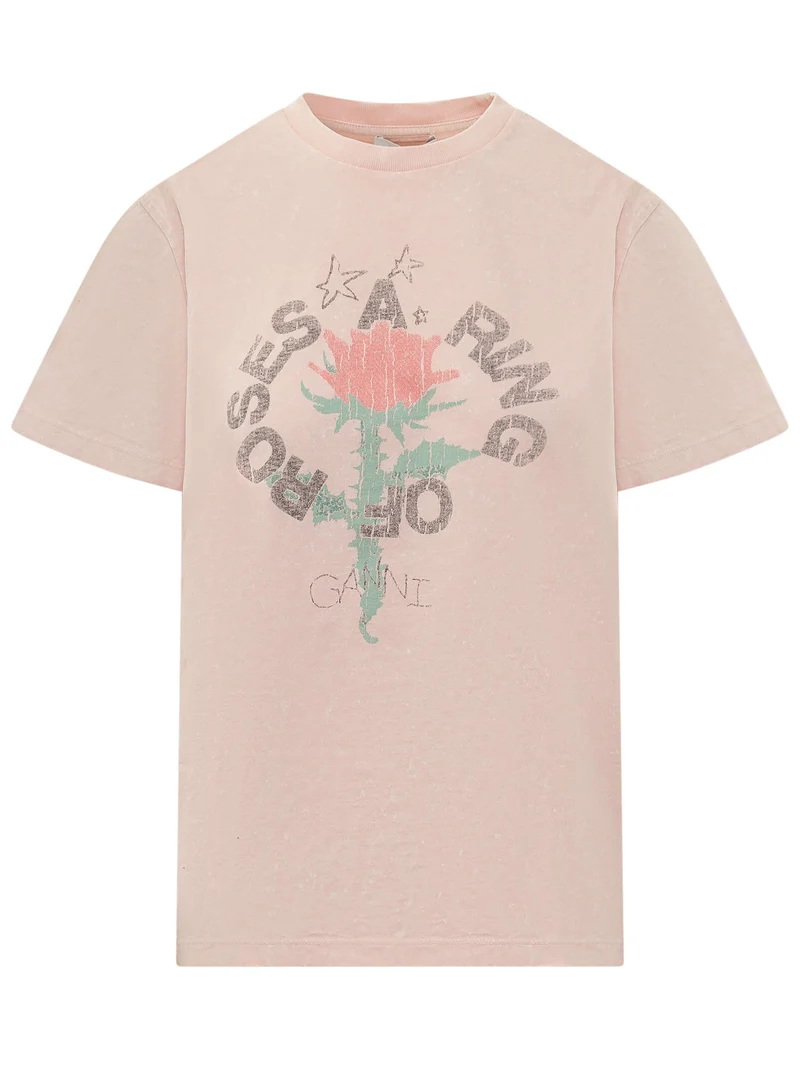 T-shirt Oversized con Stampa Grafica