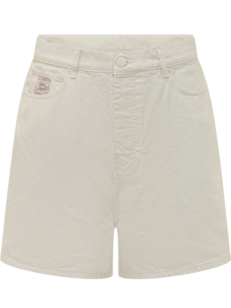 Shorts Cinque Tasche con Bottone