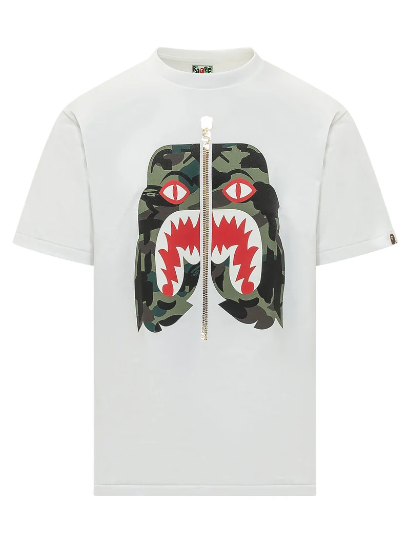 T-shirt con Stampa Grafica e Logo