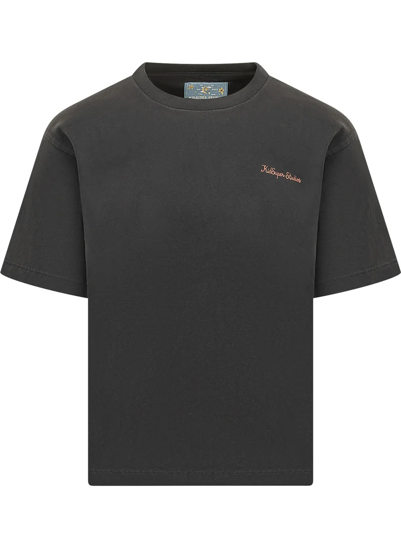 T-shirt con Logo Ricamato