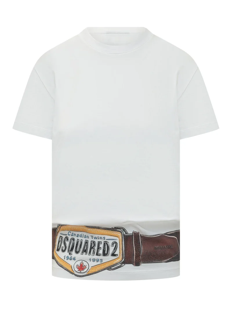 T-shirt con Stampa Cintura