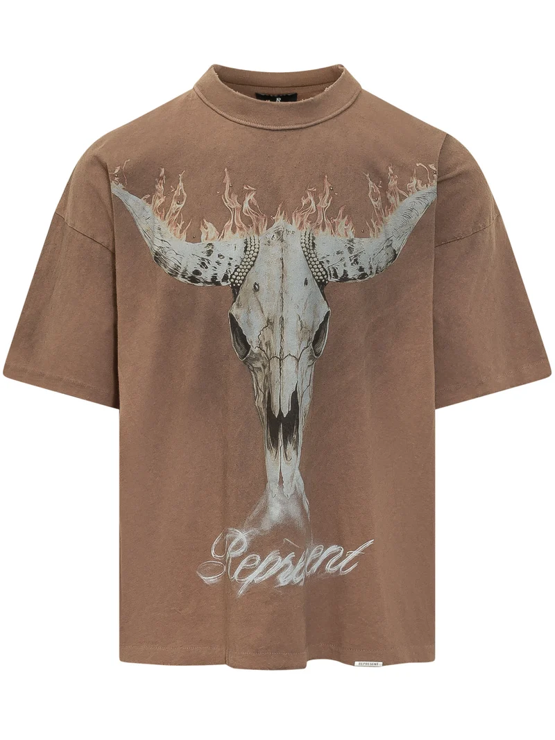 T-shirt con Stampa Frontale