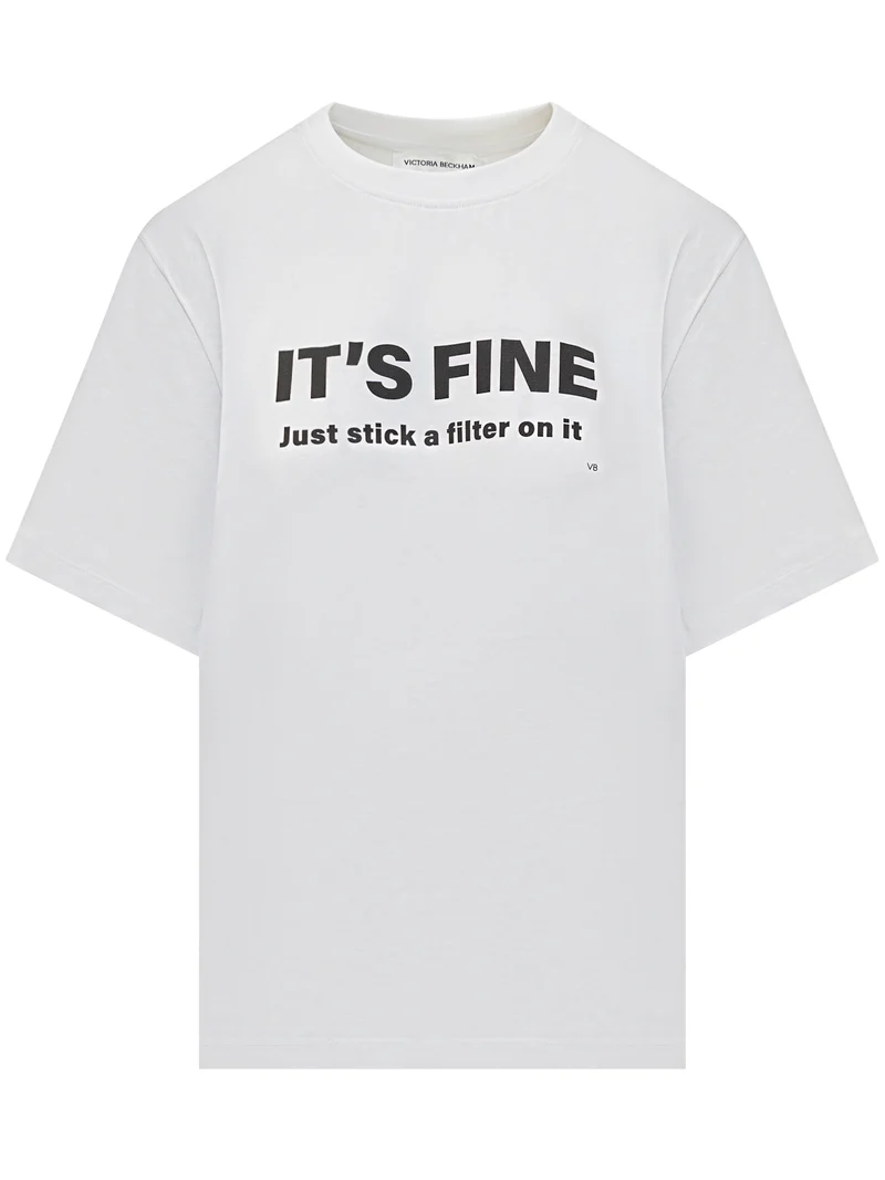 T-Shirt Over con Stampa Grafica