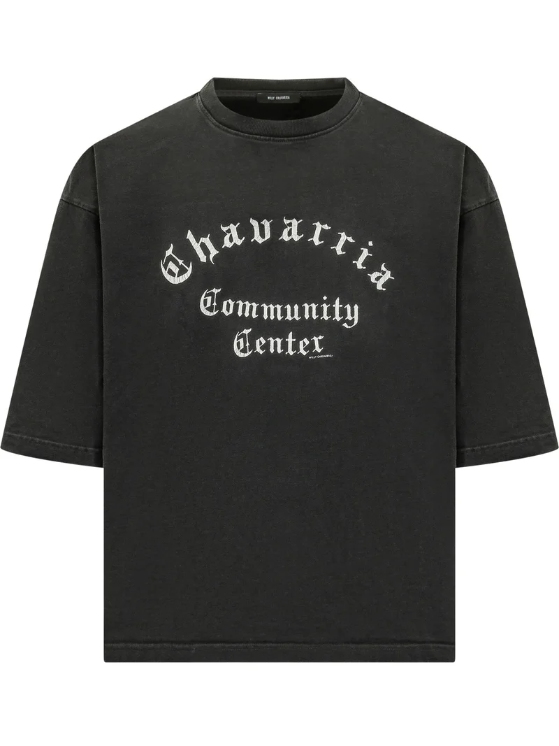 T-shirt con Stampa Frontale