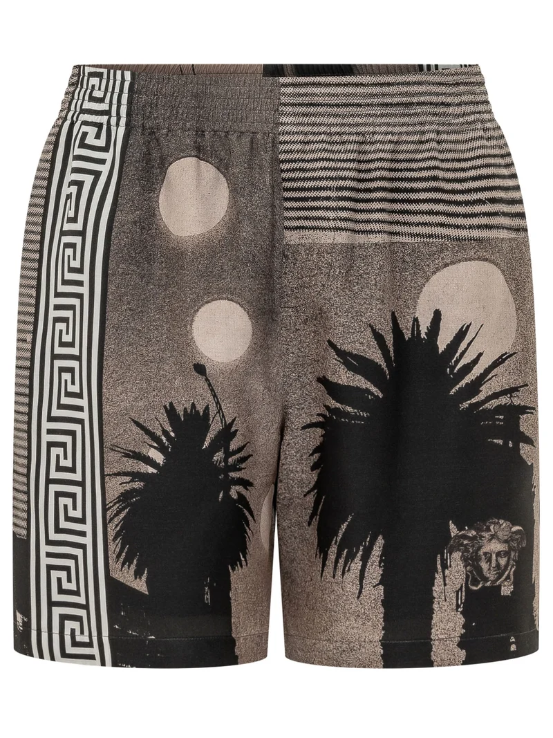 Shorts con Stampa Sunset Palms