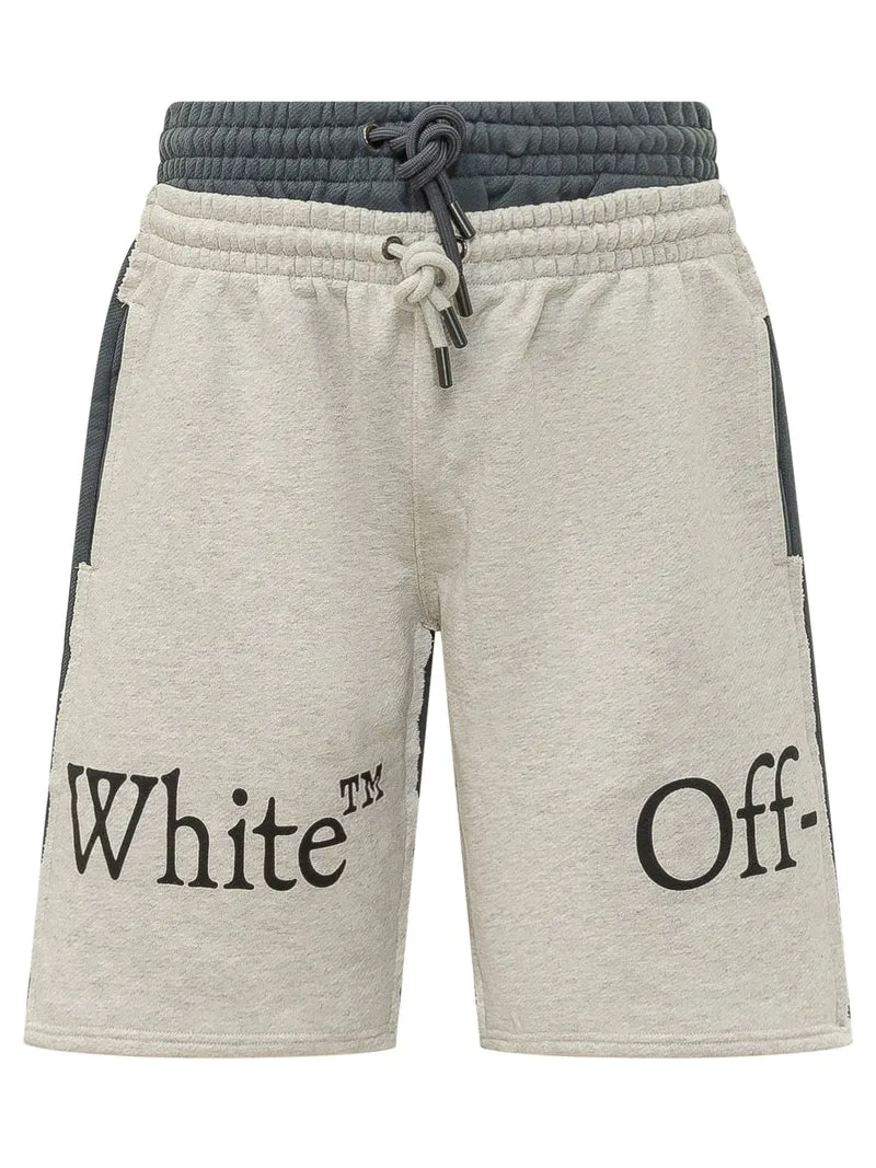 Shorts Bookish con Stampa Logo