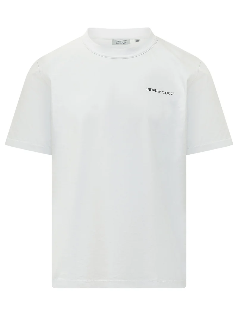 T-shirt Logo Quote con Dettaglio Frontale