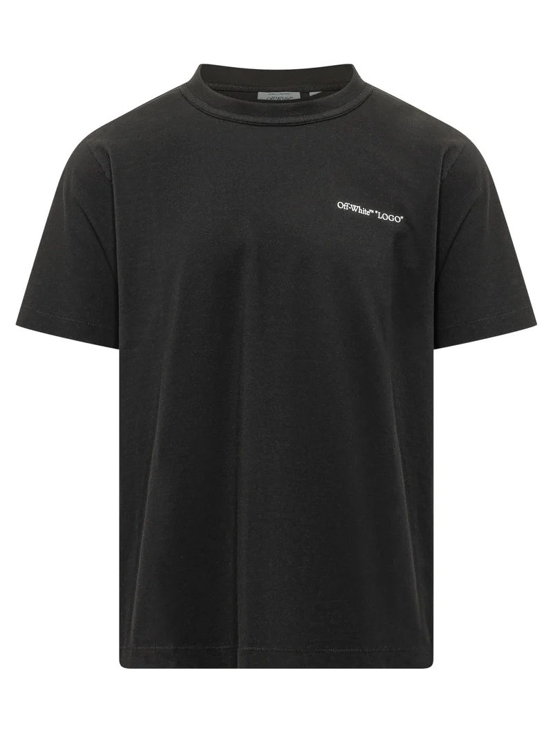 T-shirt Logo Quote con Scritta sul Petto