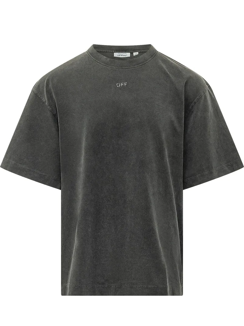 T-shirt Swimming Face con Dettaglio Logo