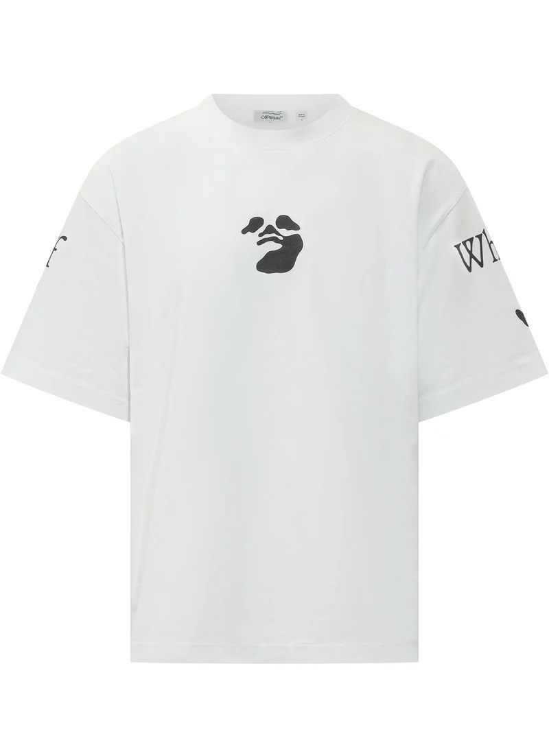 T-shirt Swimming Logo con Motivo Frontale