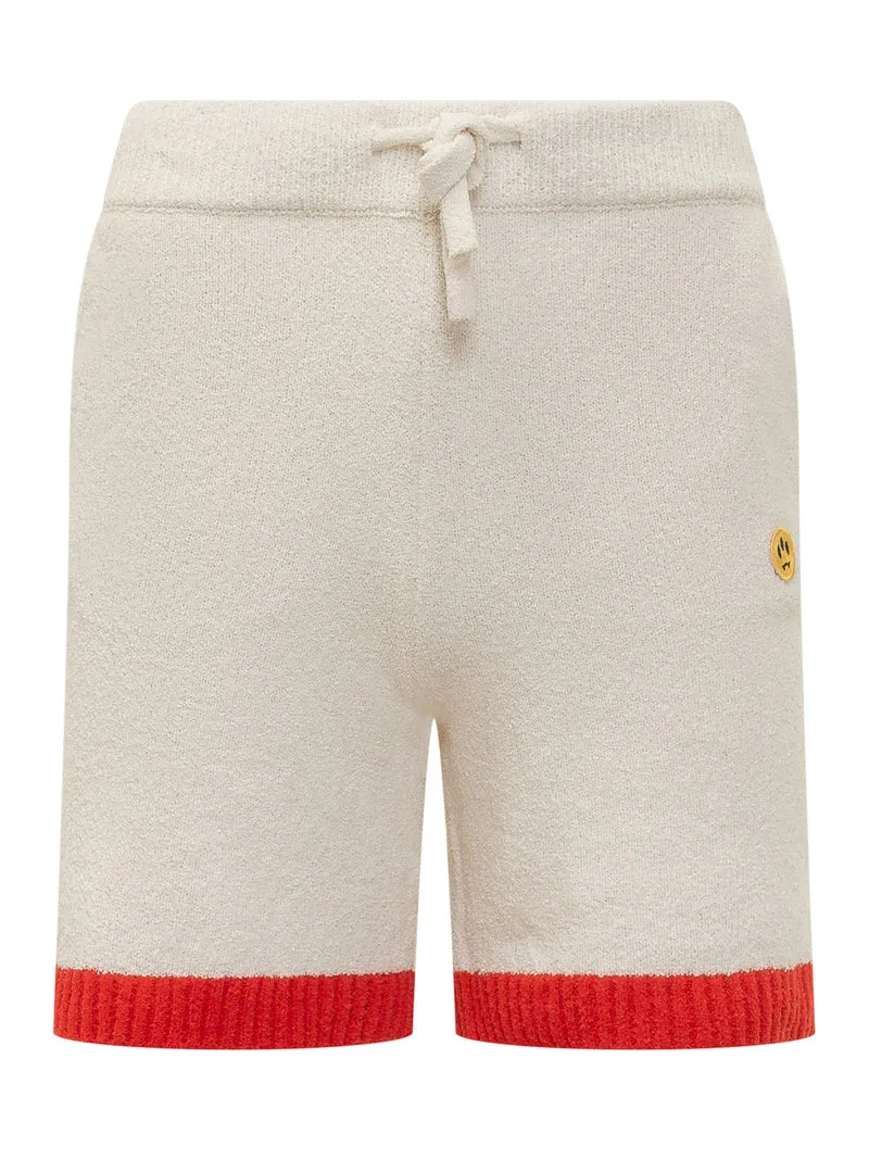 Sweatshorts con Coulisse e Fondo a Contrasto