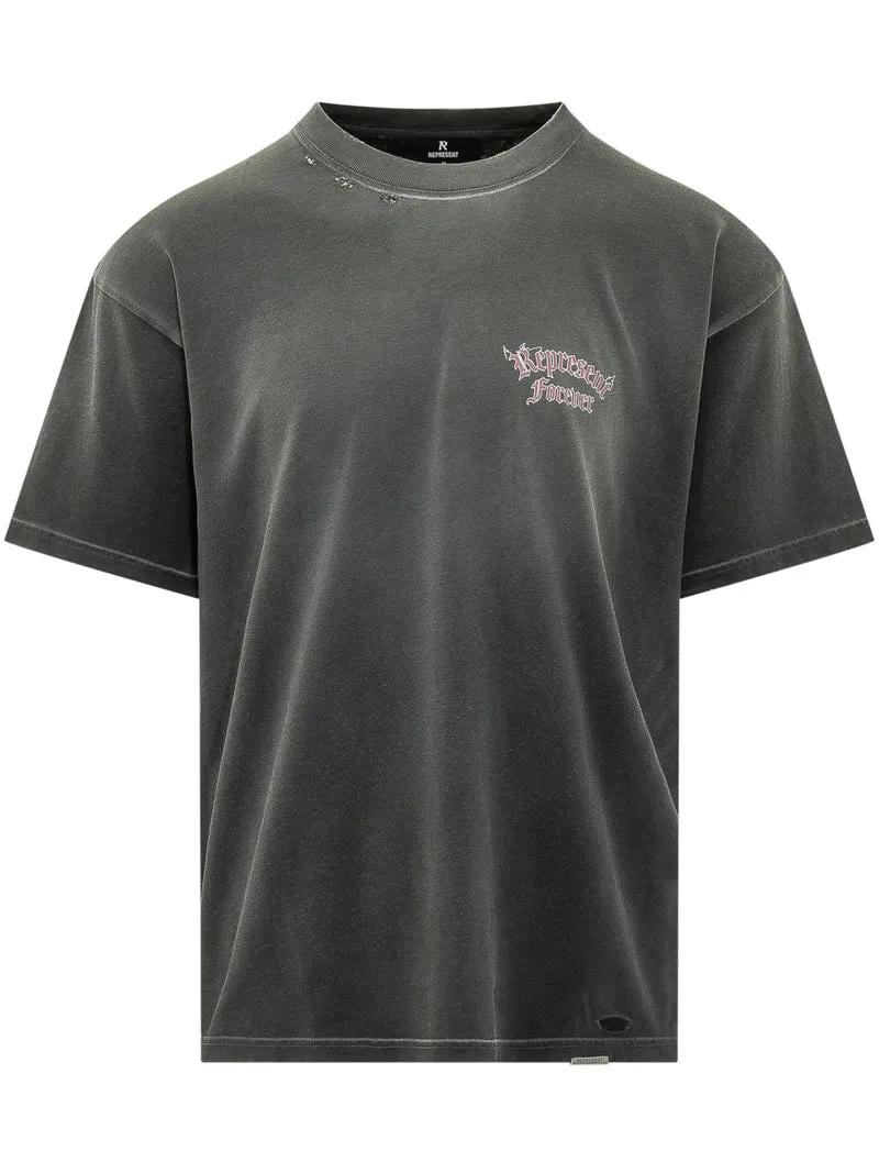 T-shirt Duality con Stampa sul Petto