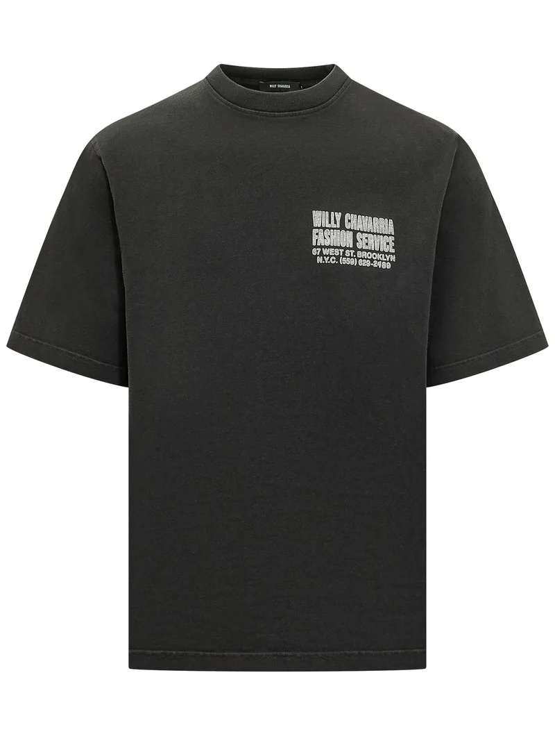 T-shirt con Stampa sul Petto