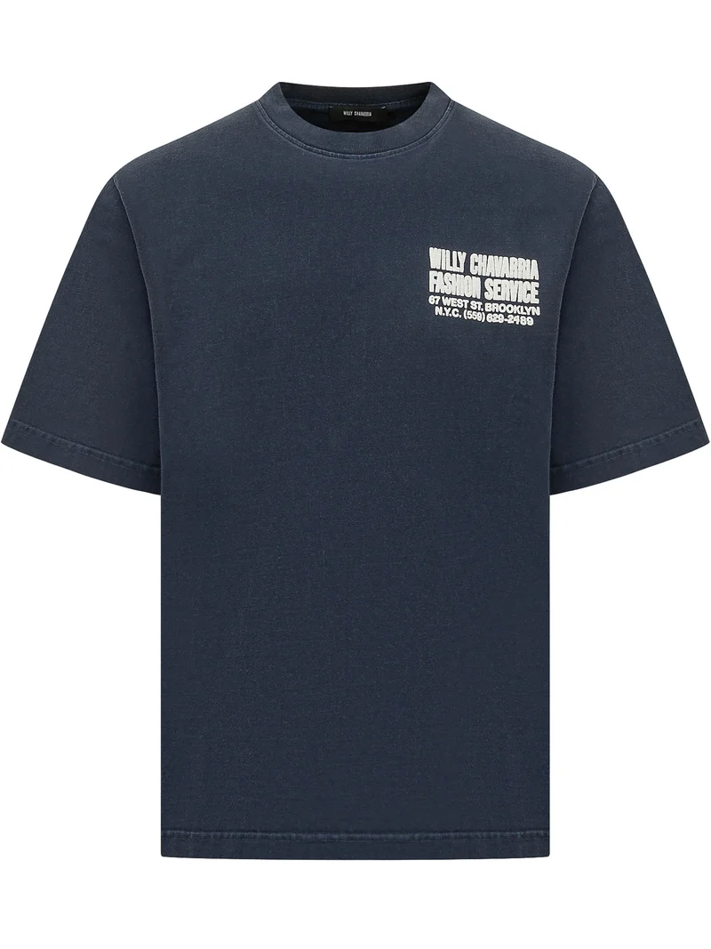 T-shirt con Stampa sul Petto