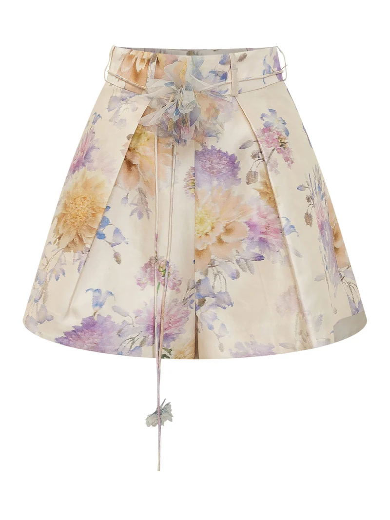 Shorts con Vita Alta e Nodo