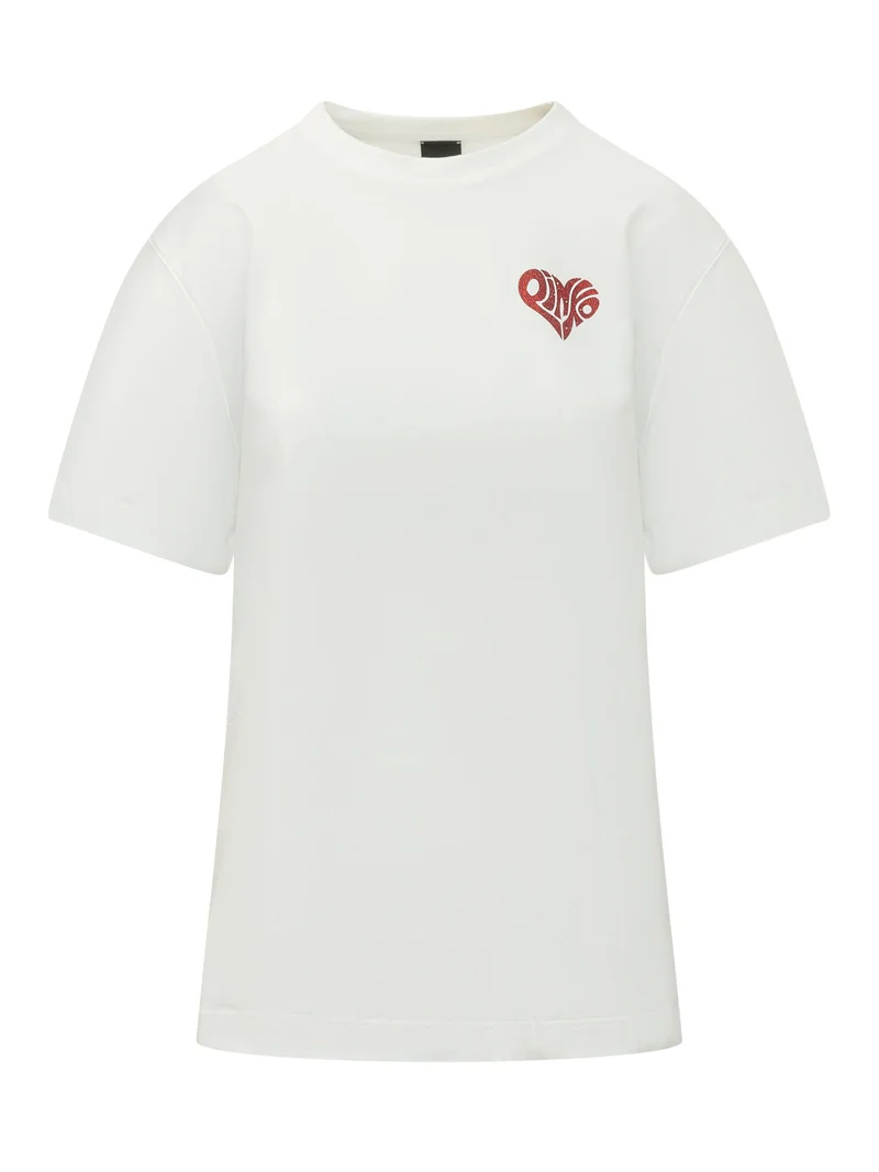 T-shirt con Stampa Cuore