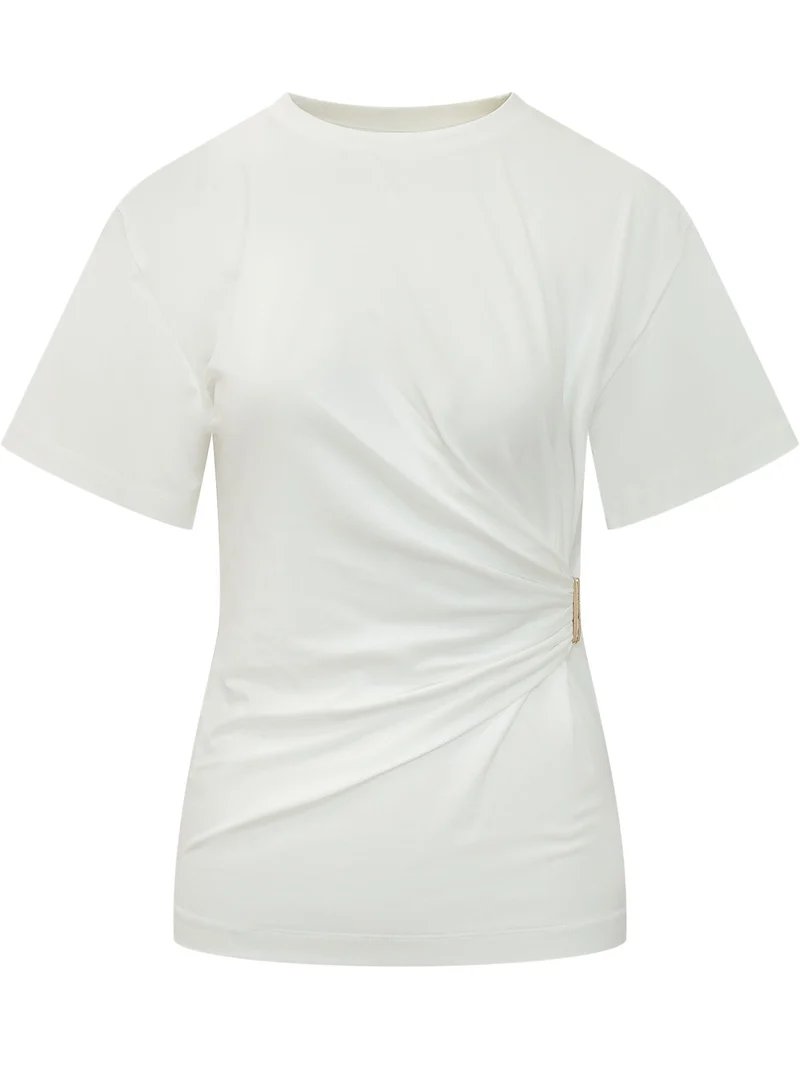 T-shirt con Nodo Laterale